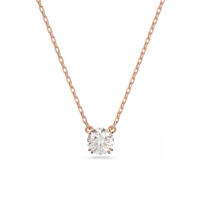 SWAROVSKI CONSTELLA PENDANT, ROUND CUT, WHITE, ROSE GOLD-TONE PLATED 5636710