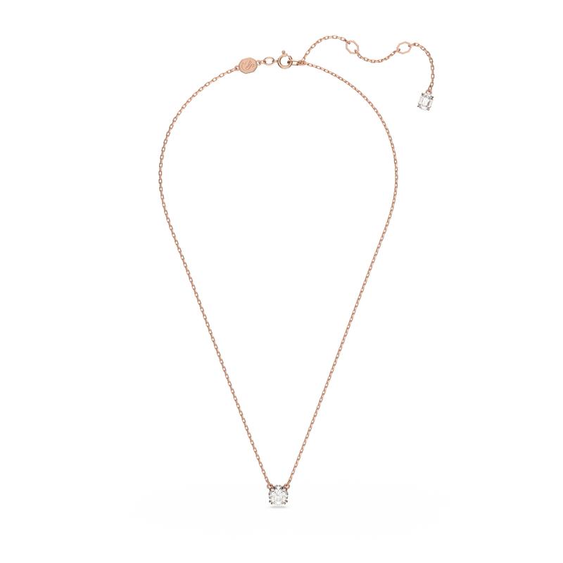 SWAROVSKI CONSTELLA PENDANT, ROUND CUT, WHITE, ROSE GOLD-TONE PLATED 5636710