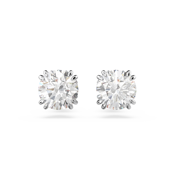 SWAROVSKI CONSTELLA STUD EARRINGS, ROUND CUT, WHITE, RHODIUM PLATED 5636712