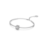SWAROVSKI MILLENIA BANGLE, OCTAGON CUT, PAVÉ, WHITE, RHODIUM PLATED 5638494