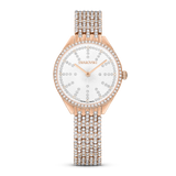 SWAROVSKI ATTRACT WATCH, SWISS MADE, FULL PAVÉ, METAL BRACELET, ROSE GOLD TONE, ROSE GOLD-TONE FINISH 5644053