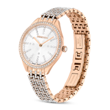 SWAROVSKI ATTRACT WATCH, SWISS MADE, FULL PAVÉ, METAL BRACELET, ROSE GOLD TONE, ROSE GOLD-TONE FINISH 5644053