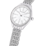 SWAROVSKI ATTRACT WATCH, SWISS MADE, FULL PAVÉ, METAL BRACELET, SILVER TONE, STAINLESS STEEL 5644062