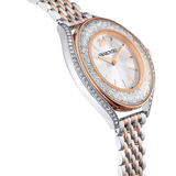 Swarovski Crystalline aura watch, Swiss Made, Metal bracelet, Rose gold tone, Mixed metal finish 5644075