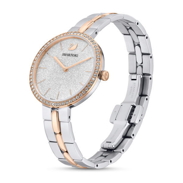 SWAROVSKI COSMOPOLITAN WATCH, SWISS MADE, METAL BRACELET, WHITE, MIXED METAL FINISH 5644081