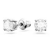 Swarovski Matrix Tennis set, Round cut, White, Rhodium plated 5647730