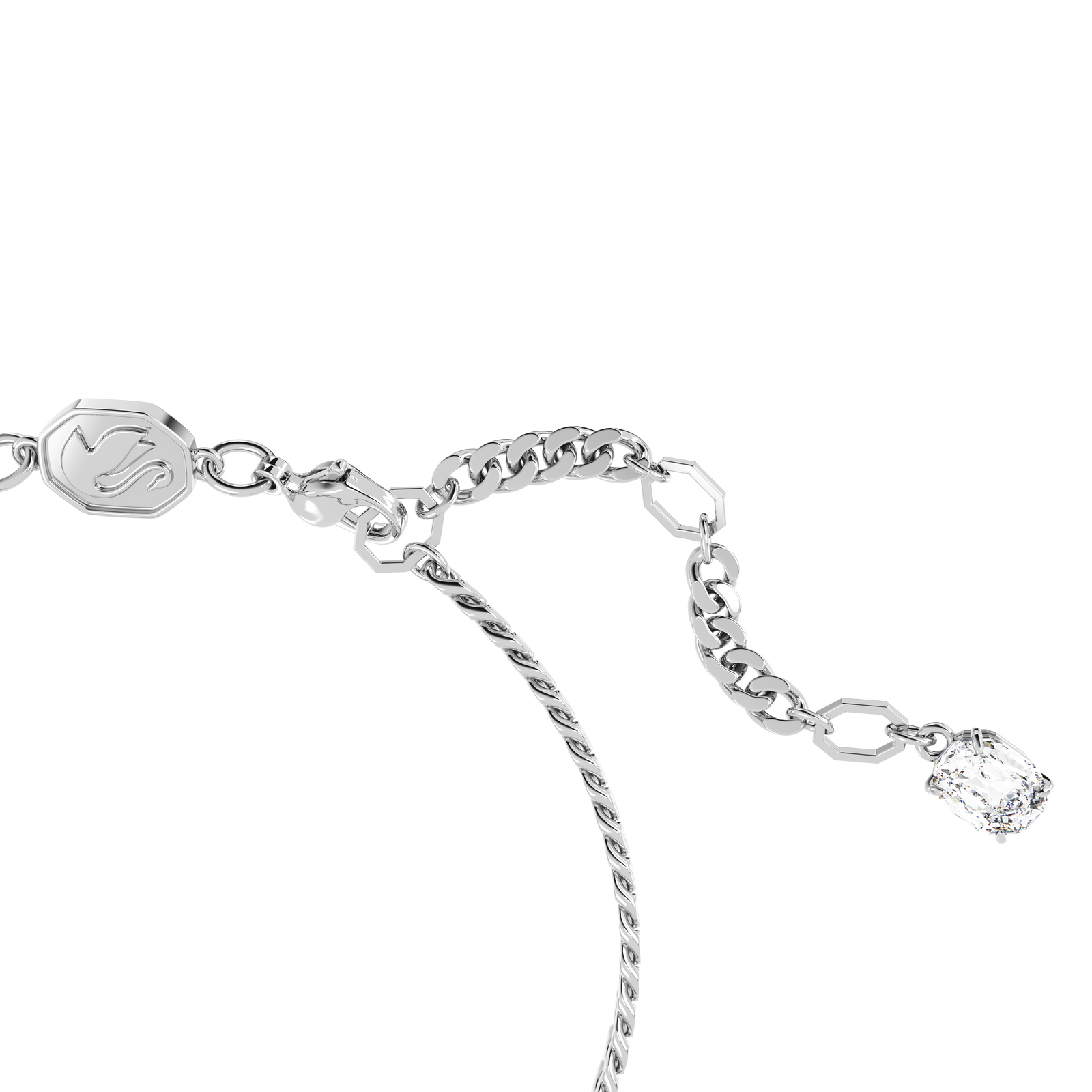 【SWAROVSKI】5648299 Matrix Heart Bracelet Matrix bracelet, Heart, White, Rhodium plated | Swarovski