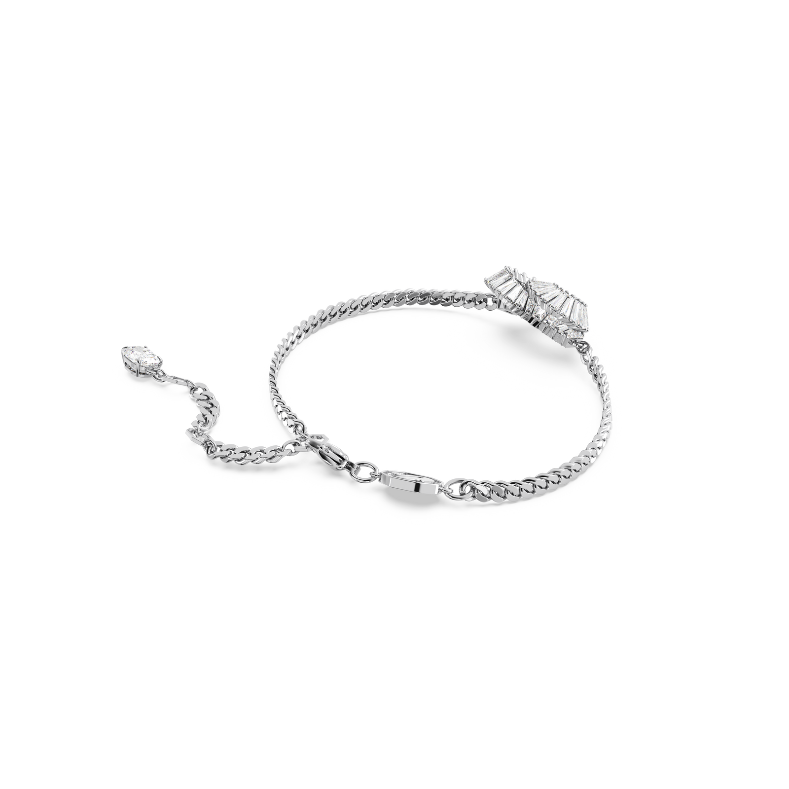 【SWAROVSKI】5648299 Matrix Heart Bracelet Matrix bracelet, Heart, White, Rhodium plated | Swarovski