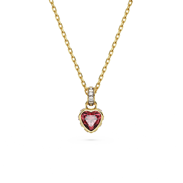 SWAROVSKI STILLA PENDANT, HEART, RED, GOLD-TONE PLATED 5648750