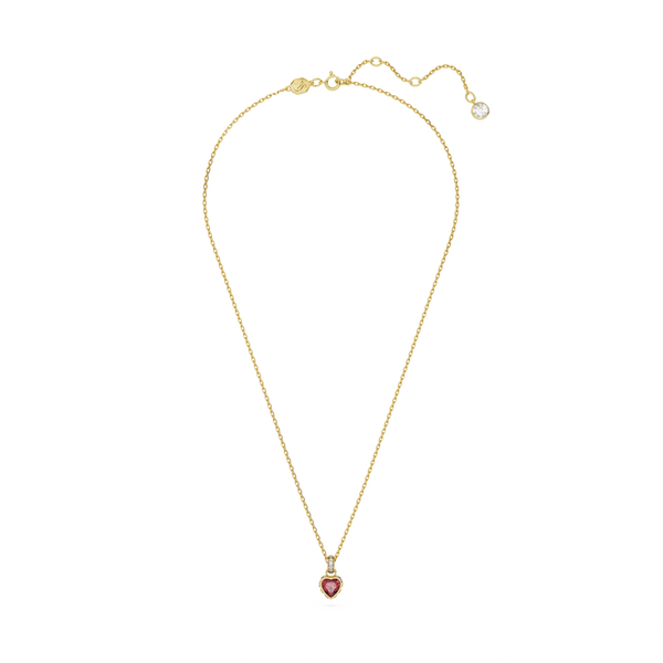 SWAROVSKI STILLA PENDANT, HEART, RED, GOLD-TONE PLATED 5648750