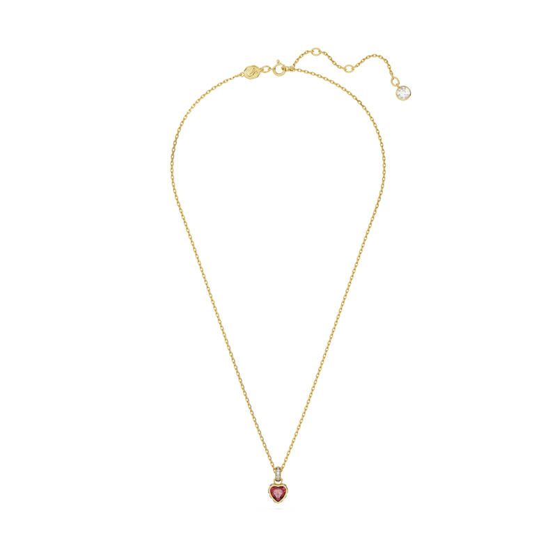 SWAROVSKI STILLA PENDANT, HEART, RED, GOLD-TONE PLATED 5648750