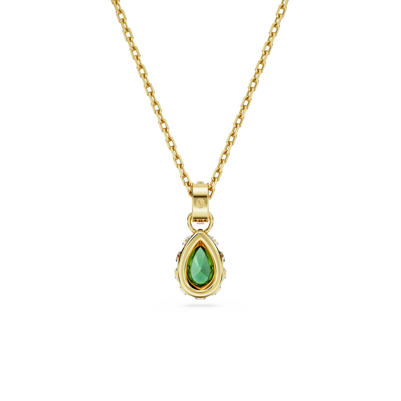 SWAROVSKI STILLA PENDANT, PEAR CUT, GREEN, GOLD-TONE PLATED 5648751