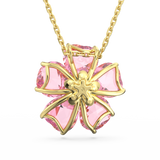 SWAROVSKI FLORERE NECKLACE, FLOWER, PINK, GOLD-TONE PLATED 5650569