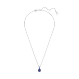 Swarovski Birthstone pendant, Square cut, September, Blue, Rhodium plated 5651790