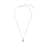 Swarovski Birthstone pendant, Square cut, November, Yellow, Rhodium plated 5651792