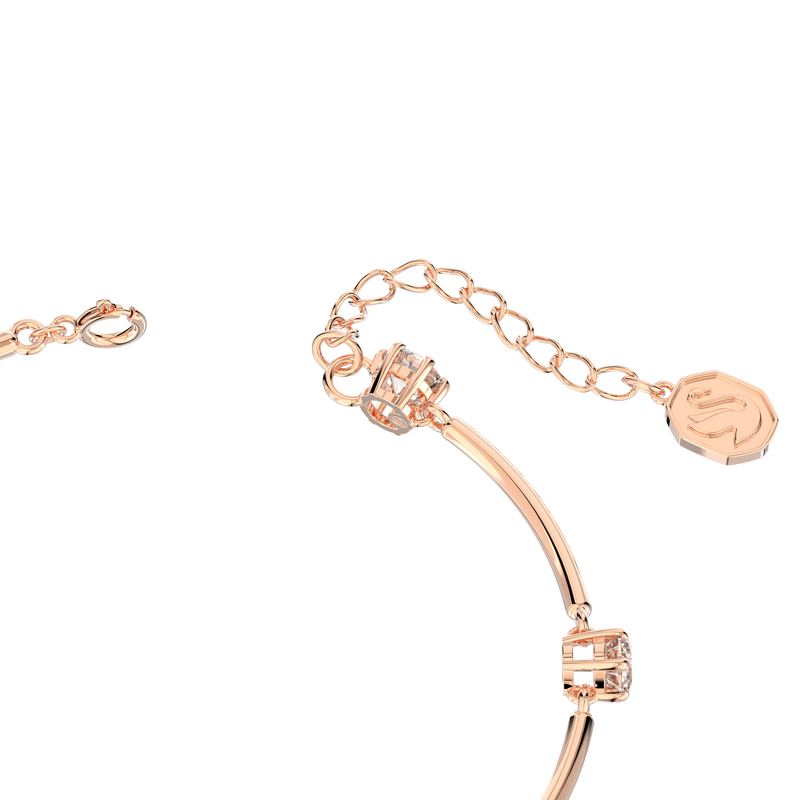 SWAROVSKI CONSTELLA BANGLE, ROUND CUT, WHITE, ROSE GOLD-TONE PLATED 5654495