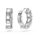 SWAROVSKI MILLENIA CLIP EARRINGS, SQUARE CUT, WHITE, RHODIUM PLATED 5654557