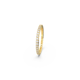 SWAROVSKI VITTORE RING, ROUND CUT, WHITE, GOLD-TONE FINISH