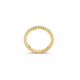 SWAROVSKI VITTORE RING, ROUND CUT, WHITE, GOLD-TONE FINISH