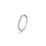 SWAROVSKI VITTORE RING, ROUND CUT, WHITE, SILVER-TONE FINISH