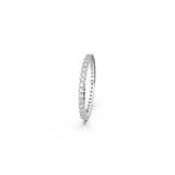 SWAROVSKI VITTORE RING, ROUND CUT, WHITE, SILVER-TONE FINISH