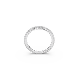 SWAROVSKI VITTORE RING, ROUND CUT, WHITE, SILVER-TONE FINISH