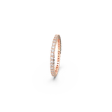 SWAROVSKI VITTORE RING, ROUND CUT, WHITE, ROSE GOLD-TONE FINISH