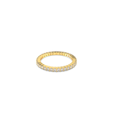 SWAROVSKI VITTORE RING, ROUND CUT, WHITE, GOLD-TONE FINISH