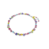 Swarovski Gema necklace, Mixed cuts, Multicolored, Rhodium plated 5656397