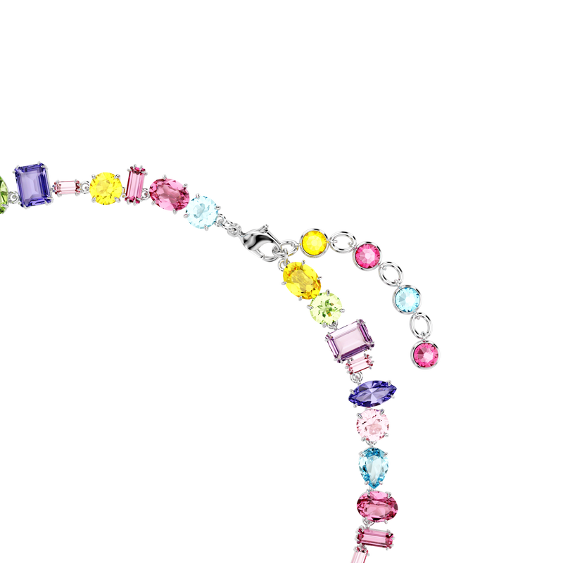 SWAROVSKI GEMA NECKLACE, MIXED CUTS, MULTICOLORED, RHODIUM PLATED 5656397