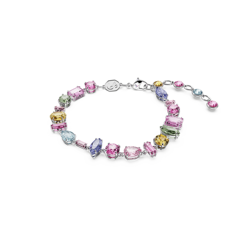 SWAROVSKI GEMA BRACELET, MIXED CUTS, MULTICOLORED, RHODIUM PLATED 5656427