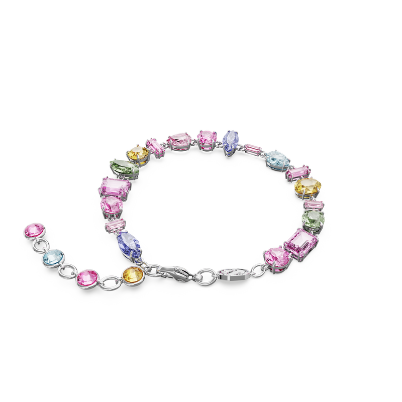 SWAROVSKI GEMA BRACELET, MIXED CUTS, MULTICOLORED, RHODIUM PLATED 5656427