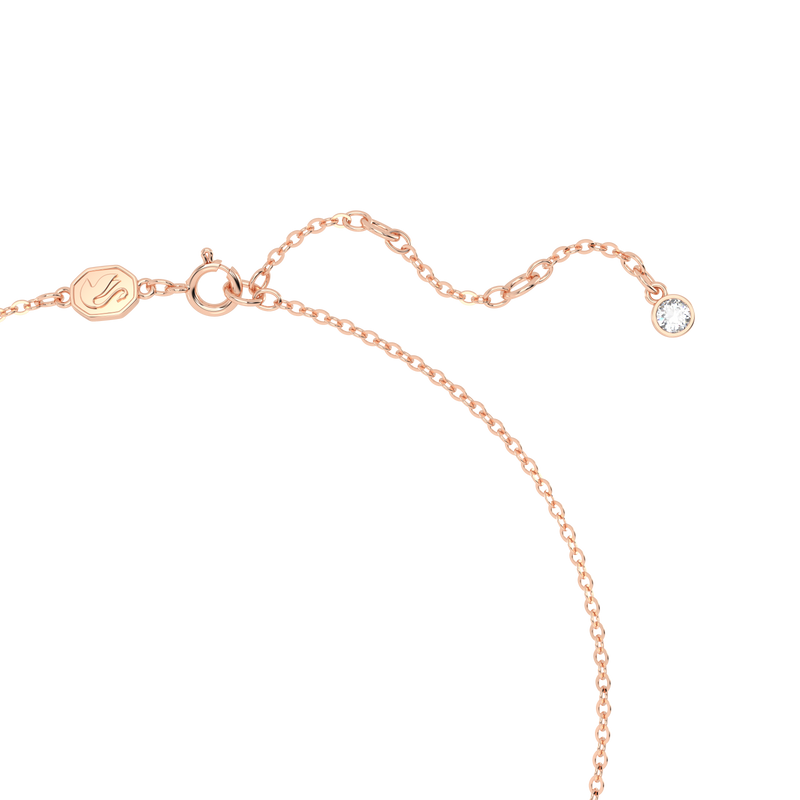 SWAROVSKI VOLTA NECKLACE, BOW, SMALL, WHITE, ROSE GOLD-TONE PLATED 5656741