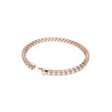 SWAROVSKI MATRIX TENNIS BRACELET, ROUND CUT, SMALL, WHITE, ROSE GOLD-TONE PLATED