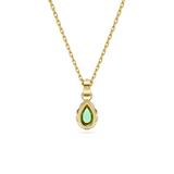 SWAROVSKI SS STILLA:PEND PEAR GRE/GOS 5660038