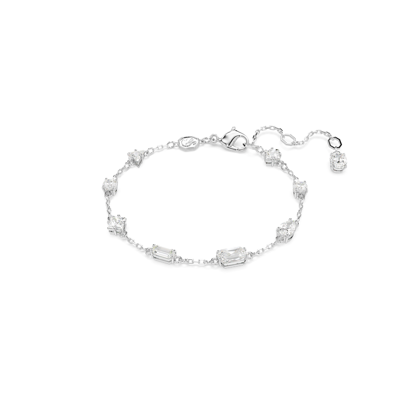 SWAROVSKI MESMERA BRACELET, MIXED CUTS, SCATTERED DESIGN, WHITE, RHODIUM PLATED 5661530