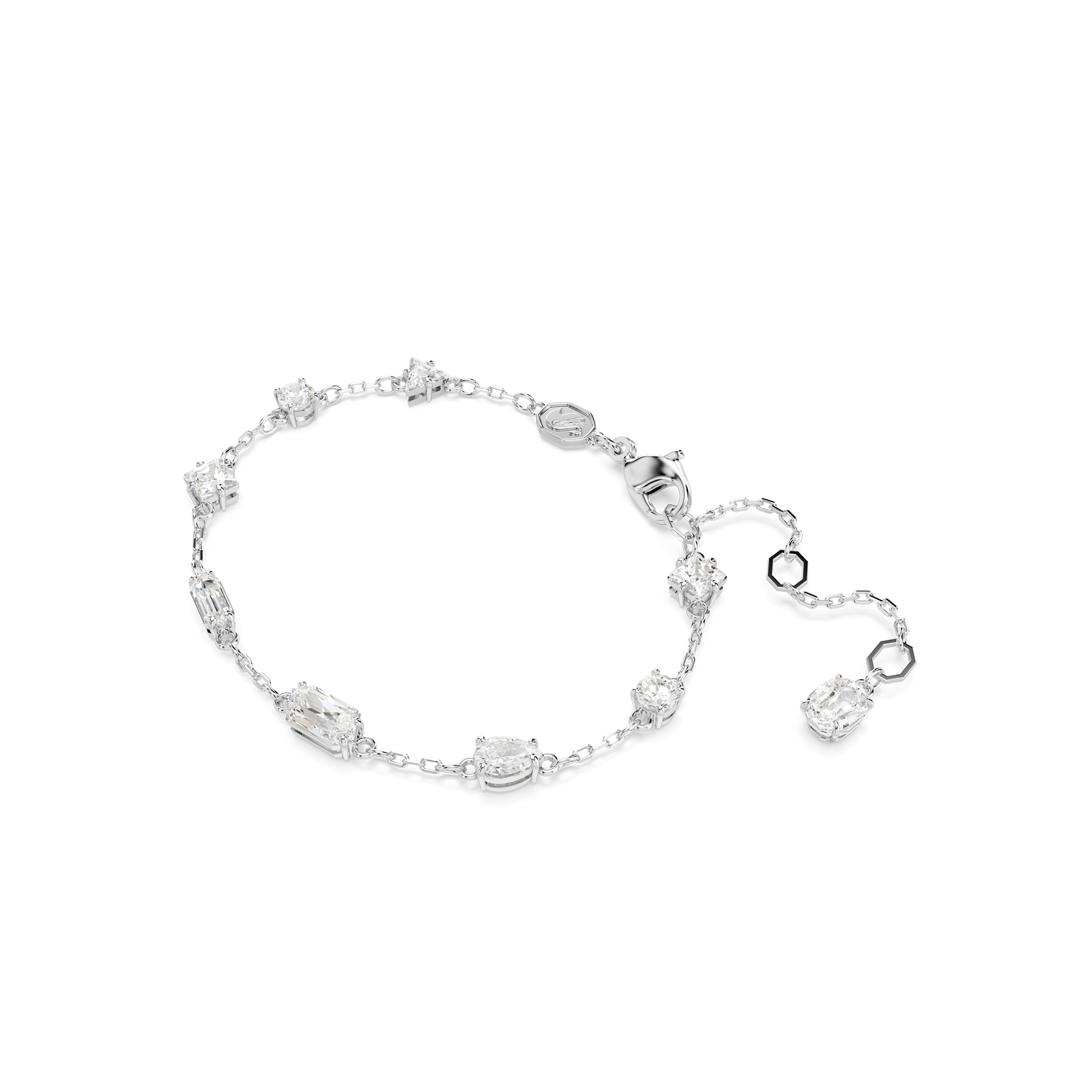 ブレスレット SWAROVSKI Mesmera Rhodium Bracelet M 5661530 Swarovski Mesmera bracelet, Mixed cuts, Scattered design