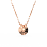 SWAROVSKI BELLA V PENDANT, ROUND CUT, PINK, ROSE GOLD-TONE PLATED 5662088