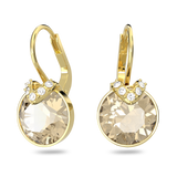 SWAROVSKI BELLA V DROP EARRINGS, ROUND CUT, GOLD TONE, GOLD-TONE PLATED 5662093