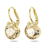 SWAROVSKI BELLA V DROP EARRINGS, ROUND CUT, GOLD TONE, GOLD-TONE PLATED 5662093