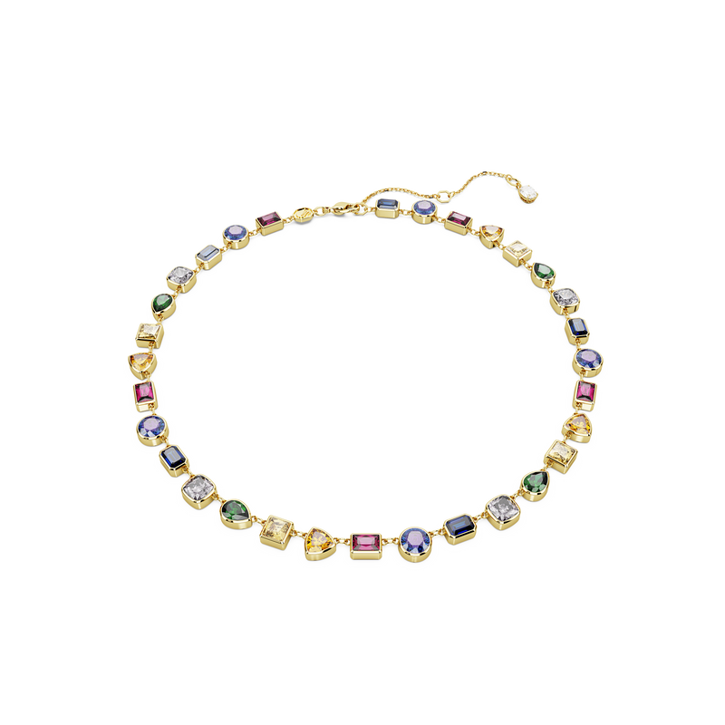 SWAROVSKI STILLA NECKLACE, MIXED CUTS, MULTICOLORED, GOLD-TONE PLATED 5662915