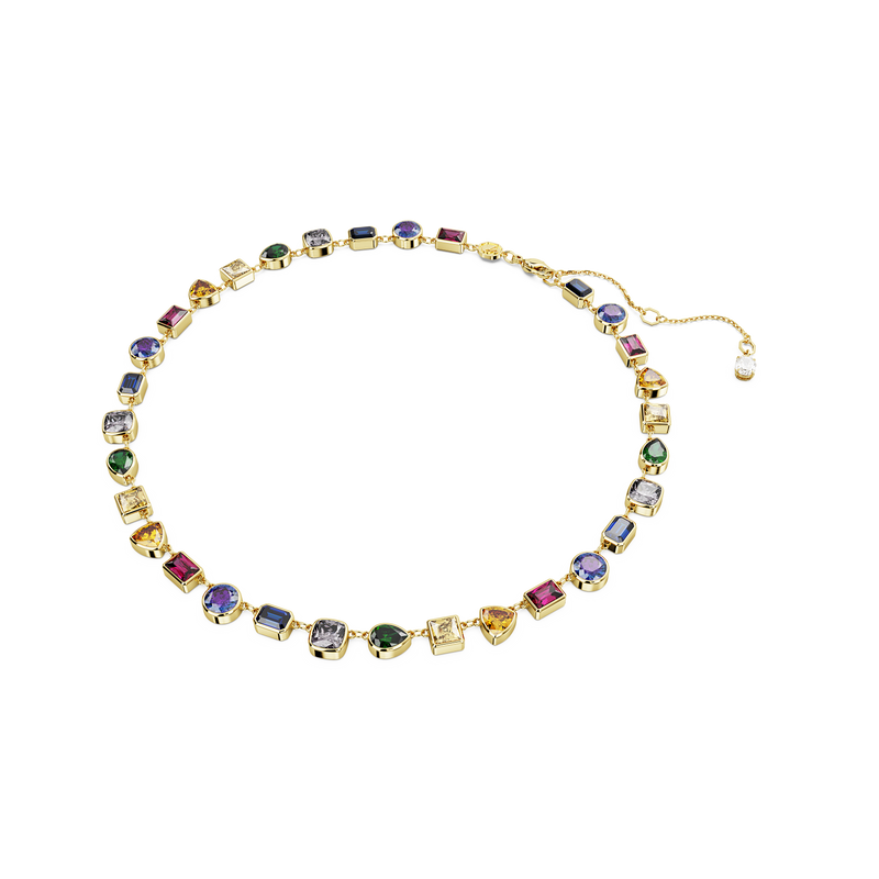 SWAROVSKI STILLA NECKLACE, MIXED CUTS, MULTICOLORED, GOLD-TONE PLATED 5662915