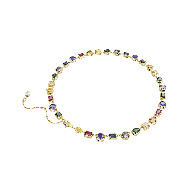 SWAROVSKI STILLA NECKLACE, MIXED CUTS, MULTICOLORED, GOLD-TONE PLATED 5662915