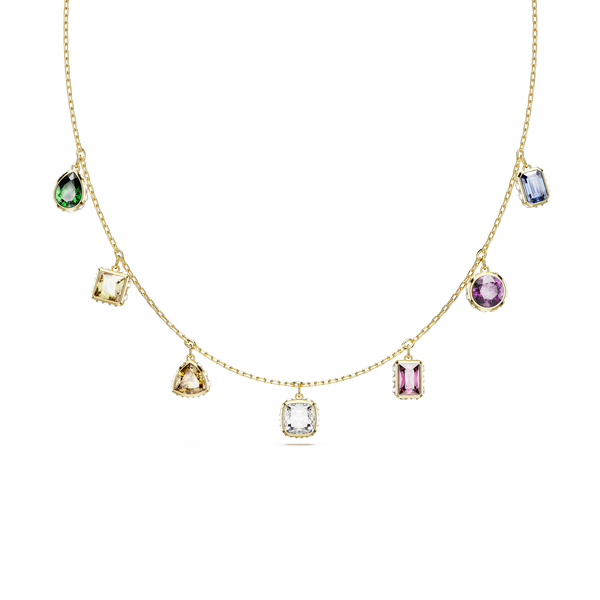 SWAROVSKI STILLA NECKLACE, MIXED CUTS, MULTICOLORED, GOLD-TONE PLATED 5662918