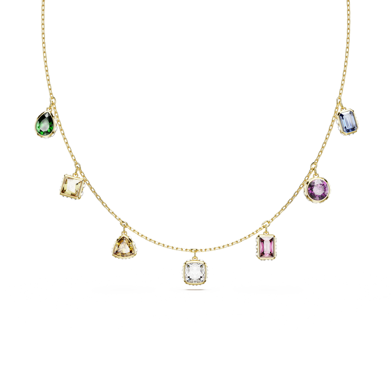 SWAROVSKI STILLA NECKLACE, MIXED CUTS, MULTICOLORED, GOLD-TONE PLATED 5662918