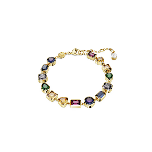 SWAROVSKI STILLA BRACELET, MIXED CUTS, MULTICOLORED, GOLD-TONE PLATED 5662925