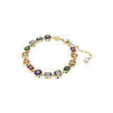 SWAROVSKI STILLA BRACELET, MIXED CUTS, MULTICOLORED, GOLD-TONE PLATED 5662925