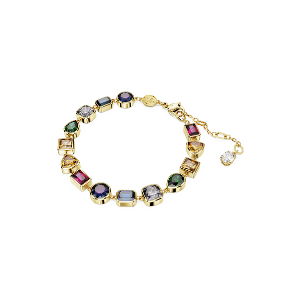 SWAROVSKI STILLA BRACELET, MIXED CUTS, MULTICOLORED, GOLD-TONE PLATED 5662925