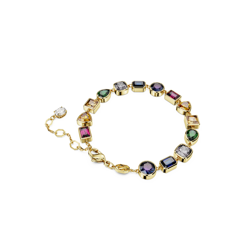 SWAROVSKI STILLA BRACELET, MIXED CUTS, MULTICOLORED, GOLD-TONE PLATED 5662925