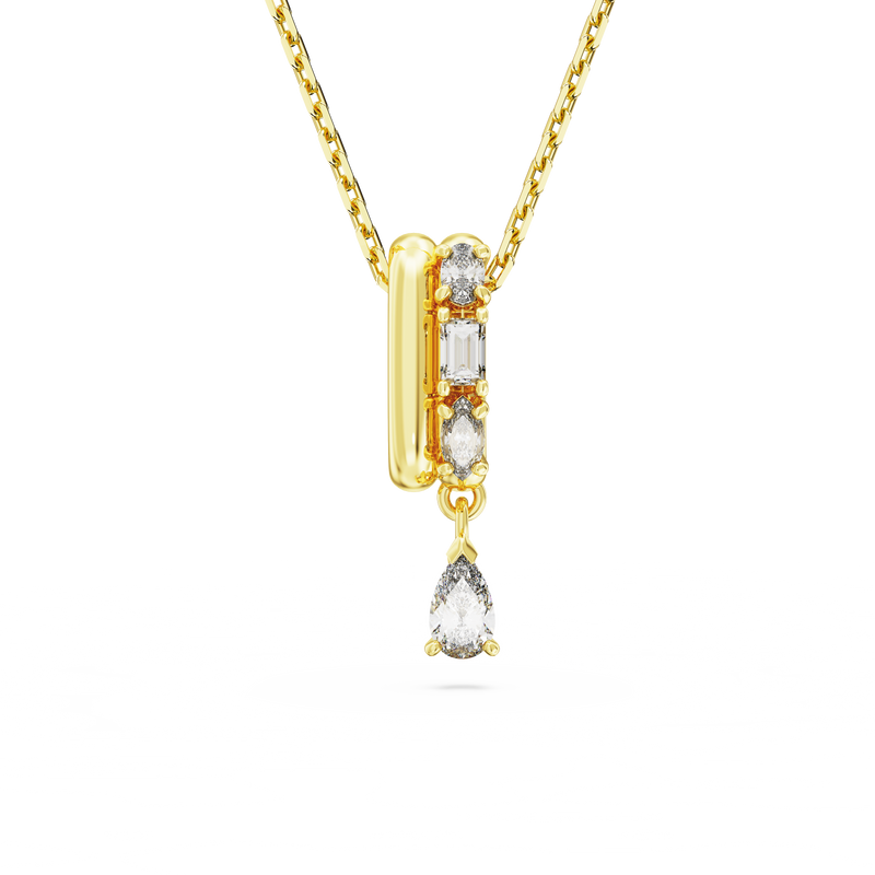 SWAROVSKI DEXTERA PENDANT, MIXED CUTS, WHITE, GOLD-TONE PLATED 5663333